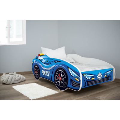 Detská auto posteľ Top Beds Racing Cars 160cm x 80cm - POLICE